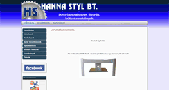 Desktop Screenshot of hanna-styl.hu