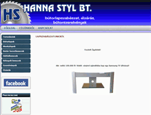 Tablet Screenshot of hanna-styl.hu